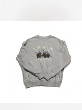 Sunday Yosemite Graphic Crewneck Sweatshirt - Gray